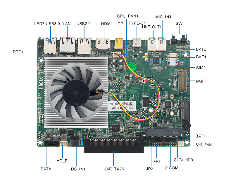 新品上市：派勤第八代Whiskey Lake-U OPS電腦主板，超高清4K/60Hz